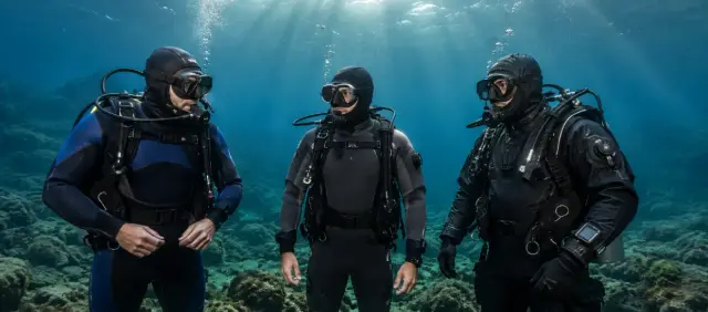 Húmedo, semiseco o seco: ¿hay realmente tanta diferencia bajo el agua?