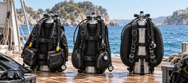 Jacket, ala o BCD híbrido: qué cambia realmente entre los distintos sistemas de flotabilidad